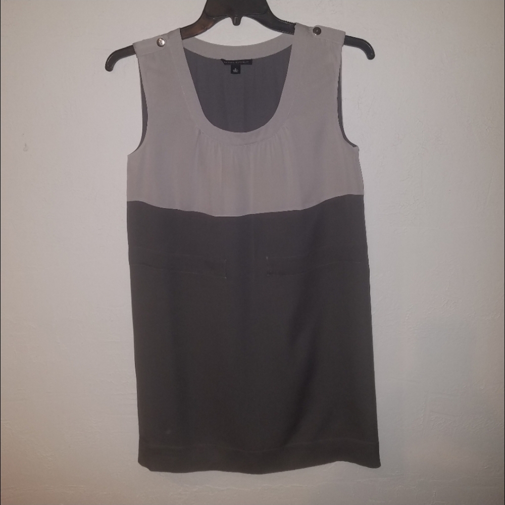Banana Republic silk dress. Gray